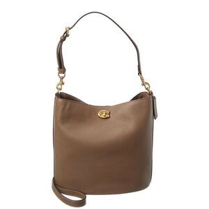 Coach Willow Brown Leather Shoulder Bag